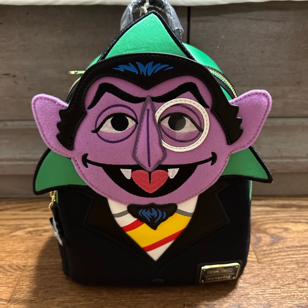 Loungefly Sesame Street Black Backpack
